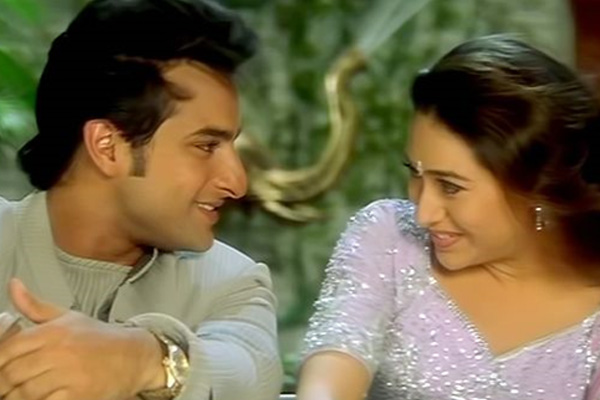 #. Saif Ali Khan and Karishma Kapoor- Saif romanced Karishma Kapoor 13 years before getting married to Kareena Kapoor. They were seen in ‘Hum Saath Saath Hai’.